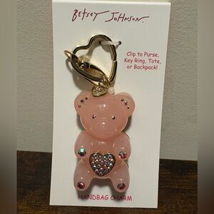 Betsey Johnson Bear Bag Charm